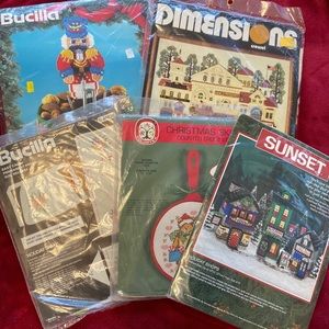 Vintage Christmas Craft Kit Lot Unopened